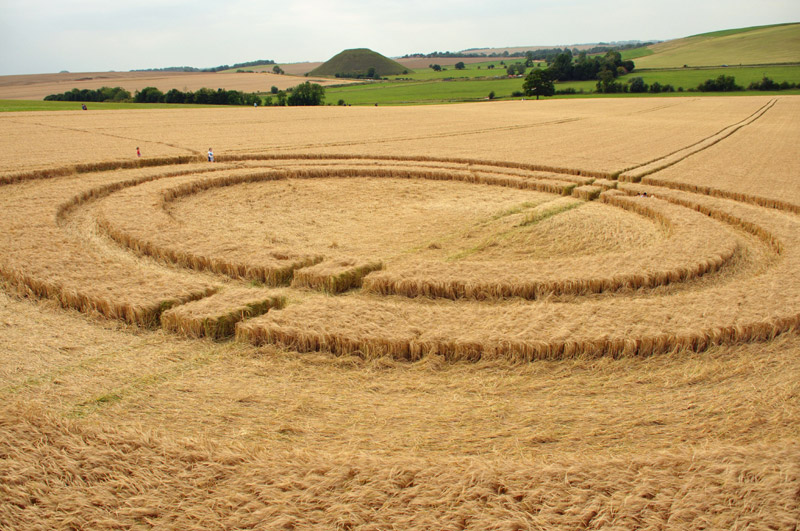 West Kennett, Wiltshire crop circle, aerial photo 11