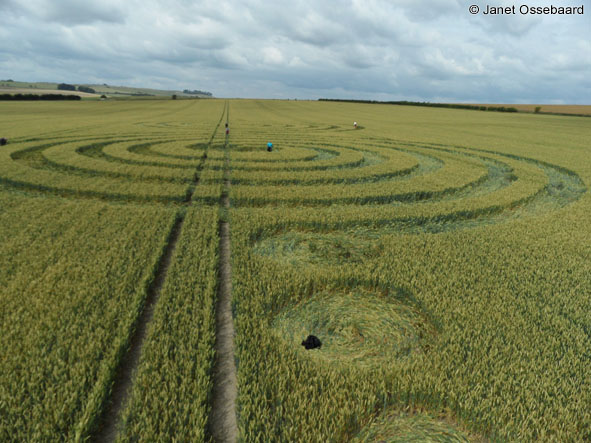 Windmill Hill, Wiltshire crop circle, aerial photo 43