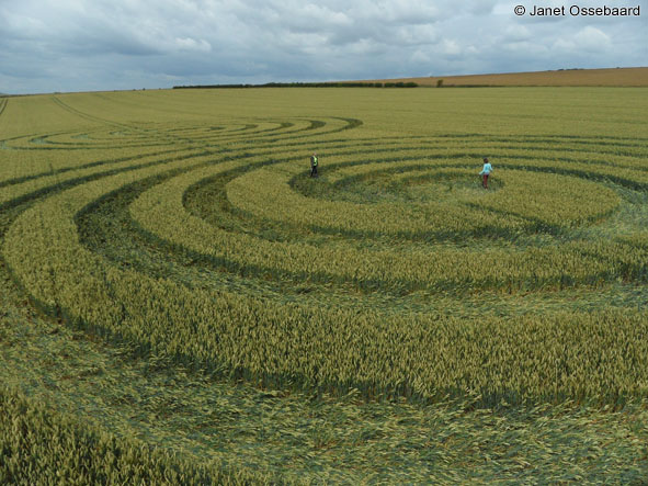 Windmill Hill, Wiltshire crop circle, aerial photo 44