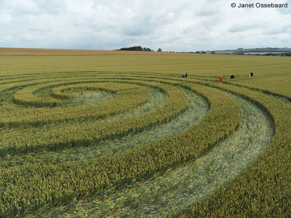 Windmill Hill, Wiltshire crop circle, aerial photo 45