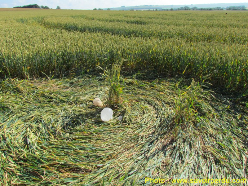 Windmill Hill, Wiltshire crop circle, aerial photo 50