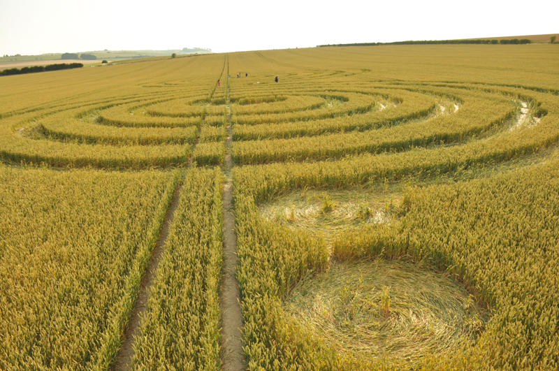 Windmill Hill, Wiltshire crop circle, aerial photo 38