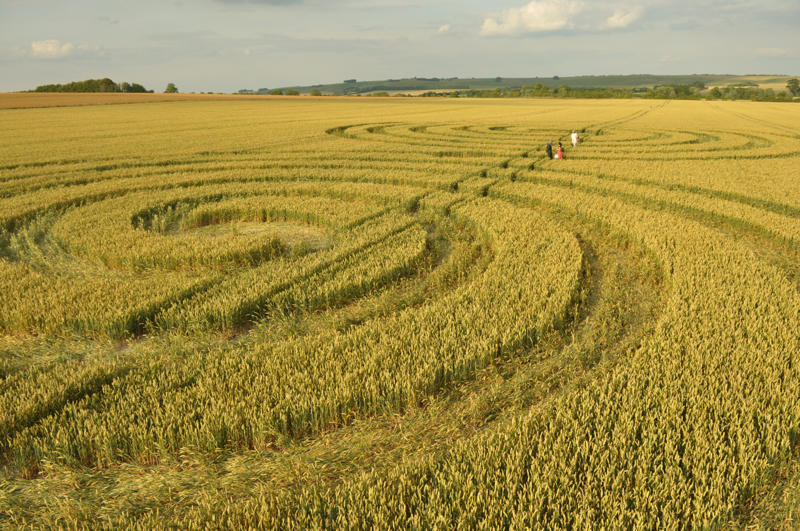 Windmill Hill, Wiltshire crop circle, aerial photo 40