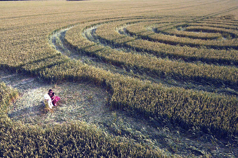 Windmill Hill, Wiltshire crop circle, aerial photo 42