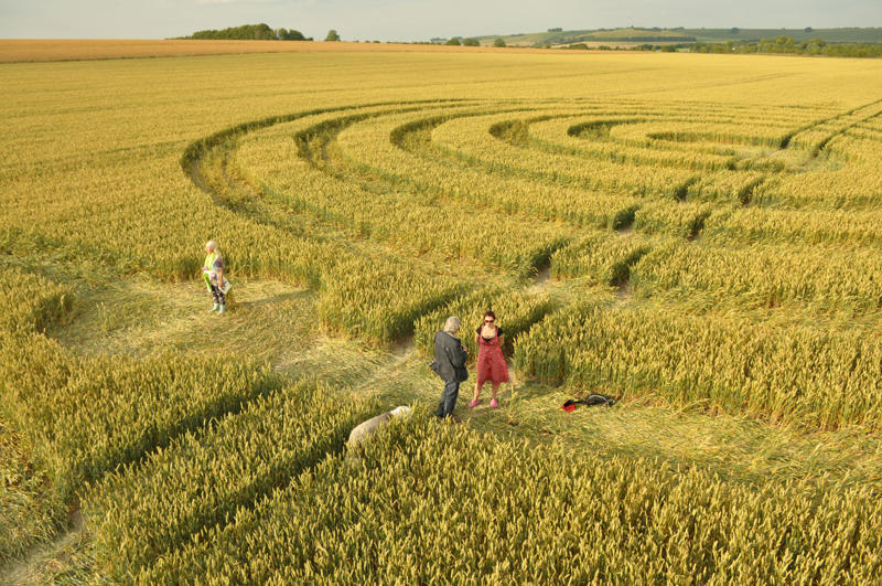 Windmill Hill, Wiltshire crop circle, aerial photo 41