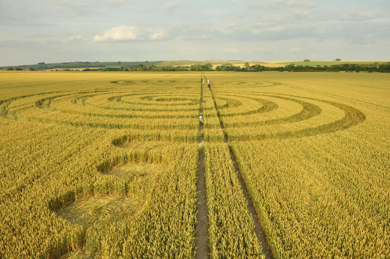 Windmill Hill, Wiltshire crop circle, aerial photo 37