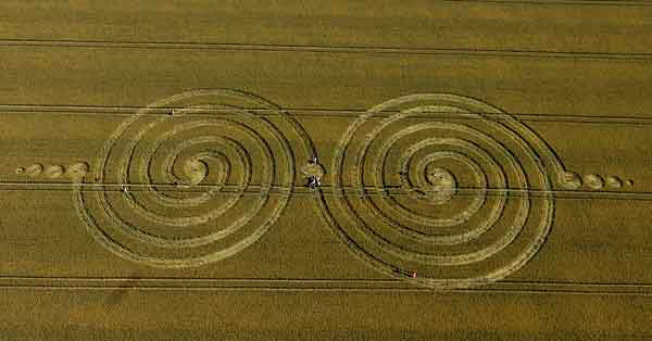Windmill Hill, Wiltshire crop circle, aerial photo 9