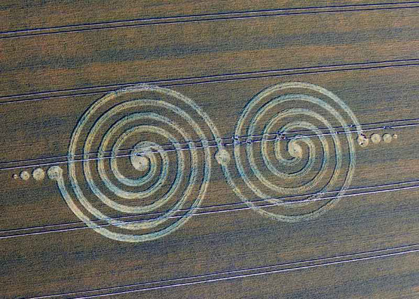 Windmill Hill, Wiltshire crop circle, aerial photo 8