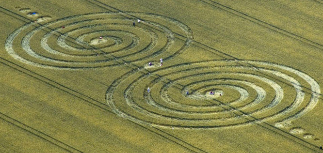 Windmill Hill, Wiltshire crop circle, aerial photo 4
