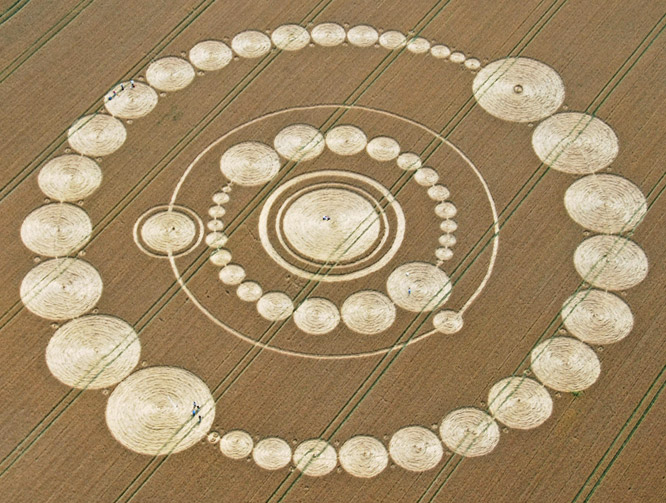 Crop Circle atWindmill Hill (2), Wiltshire crop circle, aerial photo 6