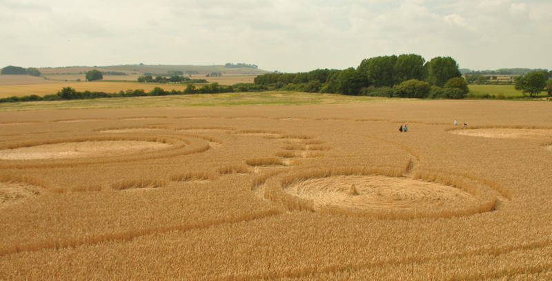 Crop Circle atWindmill Hill (2), Wiltshire crop circle, aerial photo 32