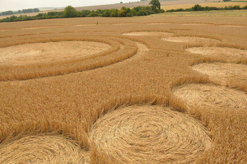 Crop Circle atWindmill Hill (2), Wiltshire crop circle, aerial photo 33