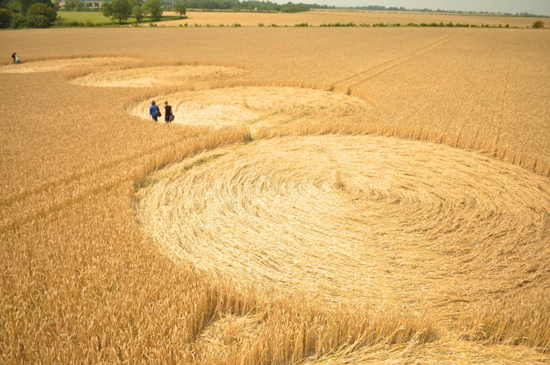 Crop Circle atWindmill Hill (2), Wiltshire crop circle, aerial photo 34