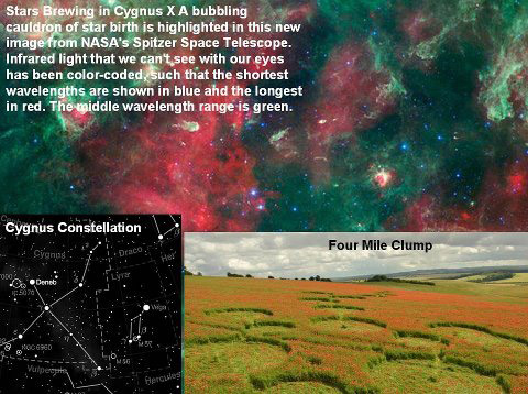 Four Mile Clump, Wiltshire crop circle, aerial photo 31