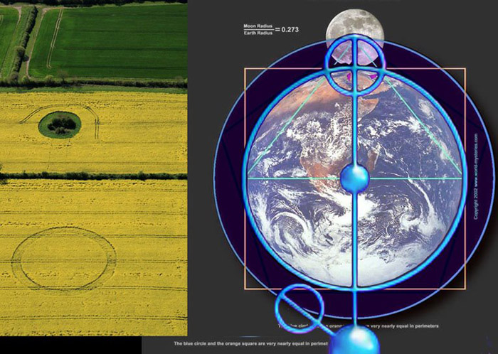 Ashmead Brake, Wiltshire crop circle, aerial photo 25