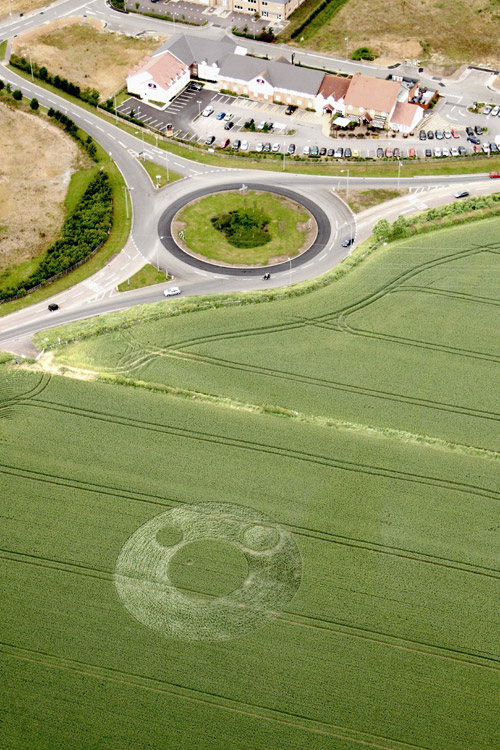 Berkley Lane, Somerset crop circle, aerial photo 20