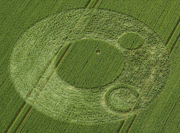 Berkley Lane, Somerset crop circle, aerial photo 23