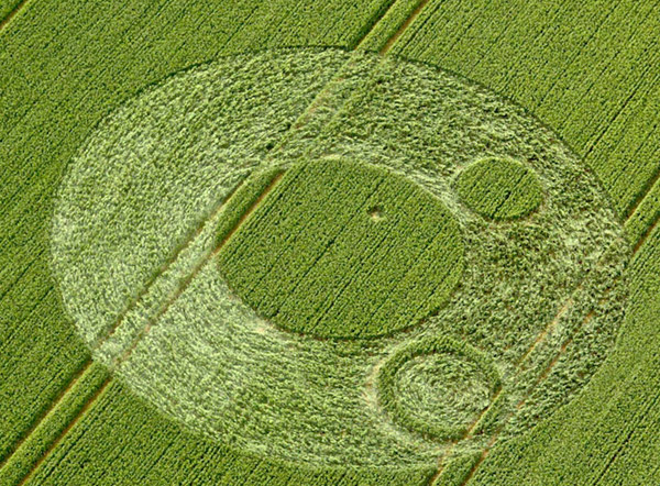 Berkley Lane, Somerset crop circle, aerial photo 8