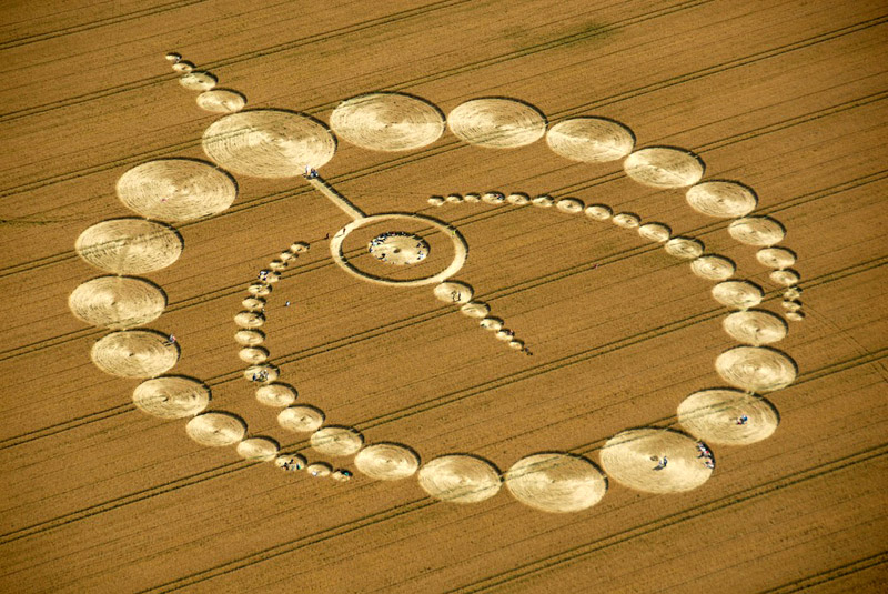 Etchilhampton (2), Wiltshire crop circle, aerial photo 7