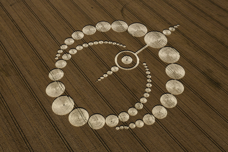 Etchilhampton (2), Wiltshire crop circle, aerial photo 5