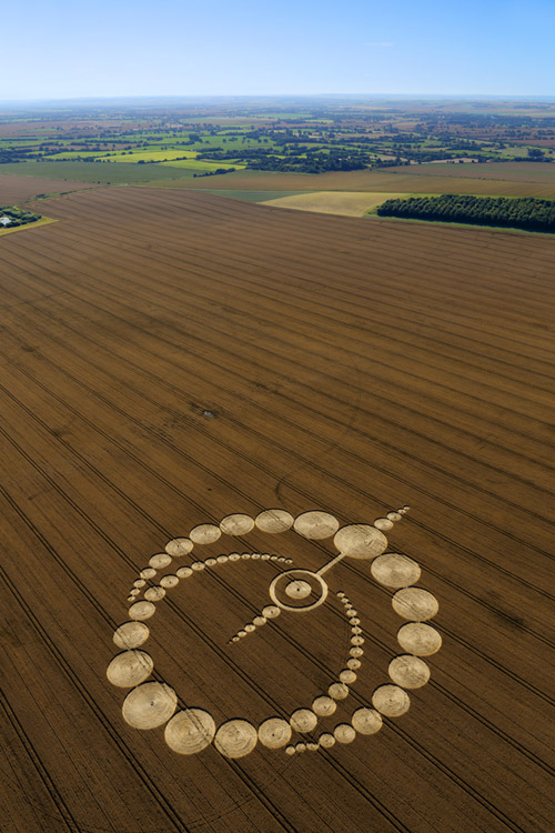 Etchilhampton (2), Wiltshire crop circle, aerial photo 6