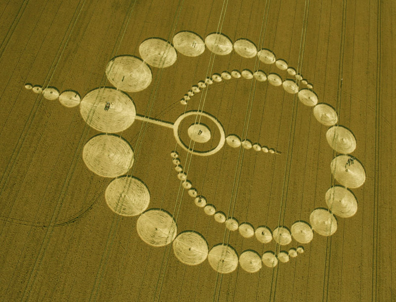 Etchilhampton (2), Wiltshire crop circle, aerial photo 12