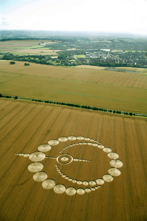 Etchilhampton (2), Wiltshire crop circle, aerial photo 15