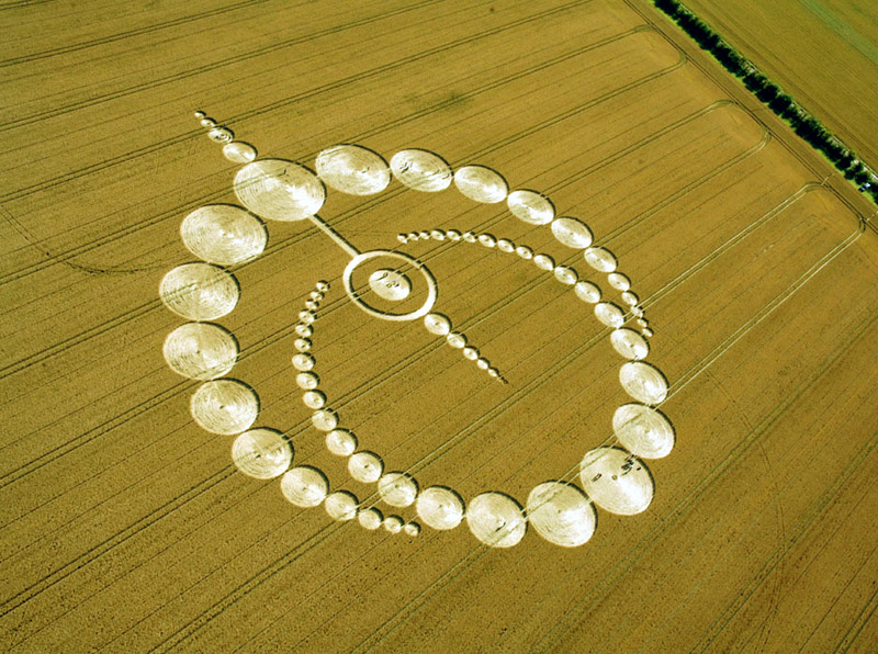 Etchilhampton (2), Wiltshire crop circle, aerial photo 13