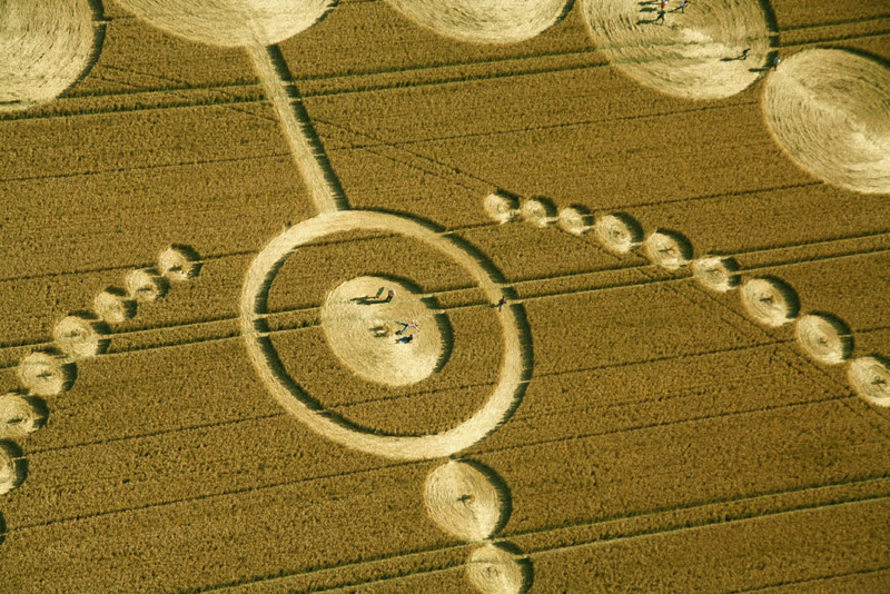 Etchilhampton (2), Wiltshire crop circle, aerial photo 14