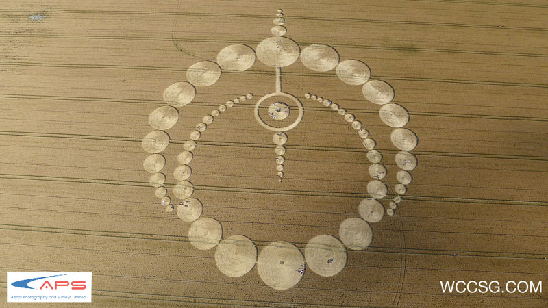 Etchilhampton (2), Wiltshire crop circle, aerial photo 10