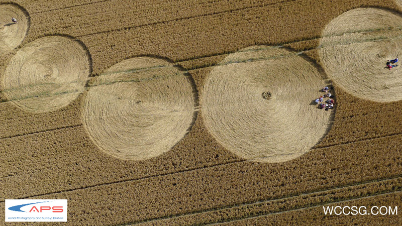 Etchilhampton (2), Wiltshire crop circle, aerial photo 11