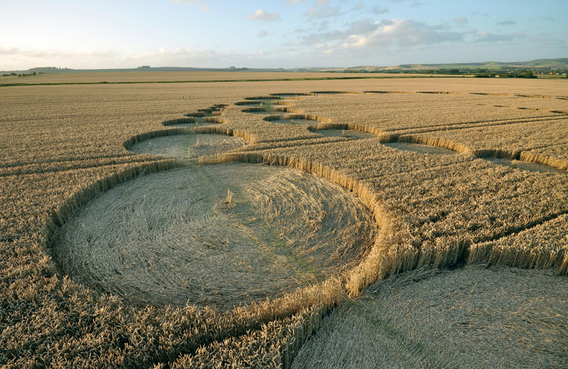 Etchilhampton (2), Wiltshire crop circle, aerial photo 30