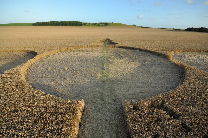 Etchilhampton (2), Wiltshire crop circle, aerial photo 29