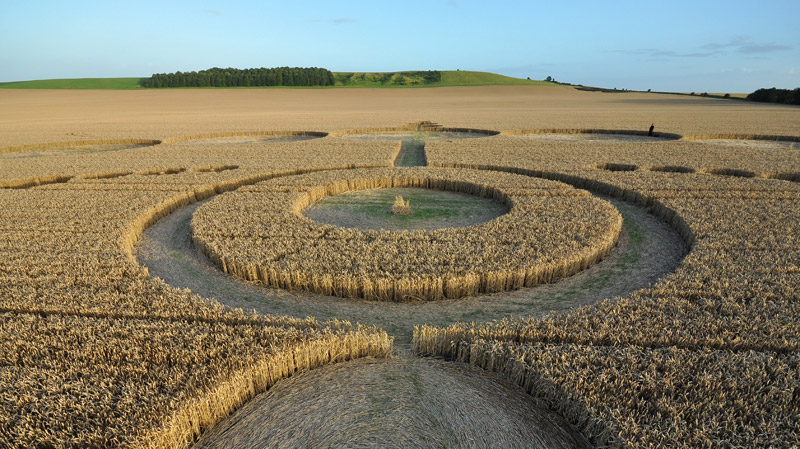 Etchilhampton (2), Wiltshire crop circle, aerial photo 28