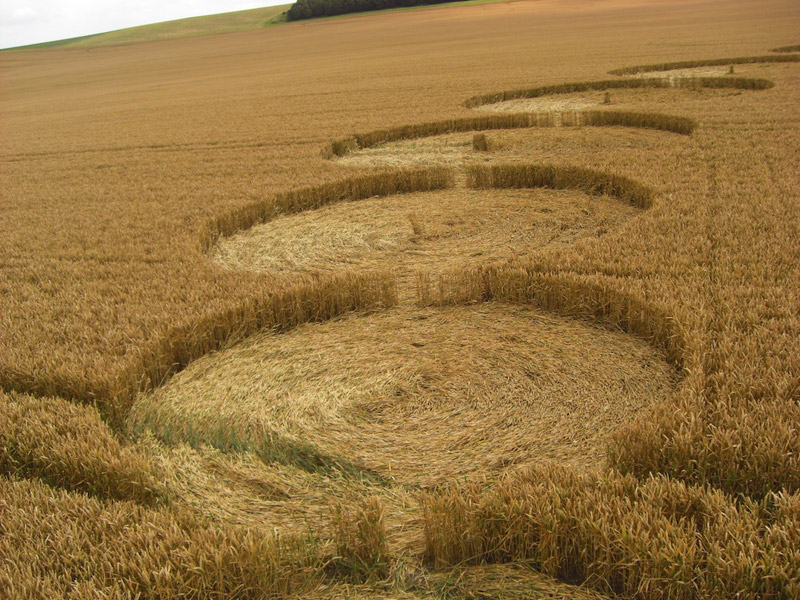 Etchilhampton (2), Wiltshire crop circle, aerial photo 35