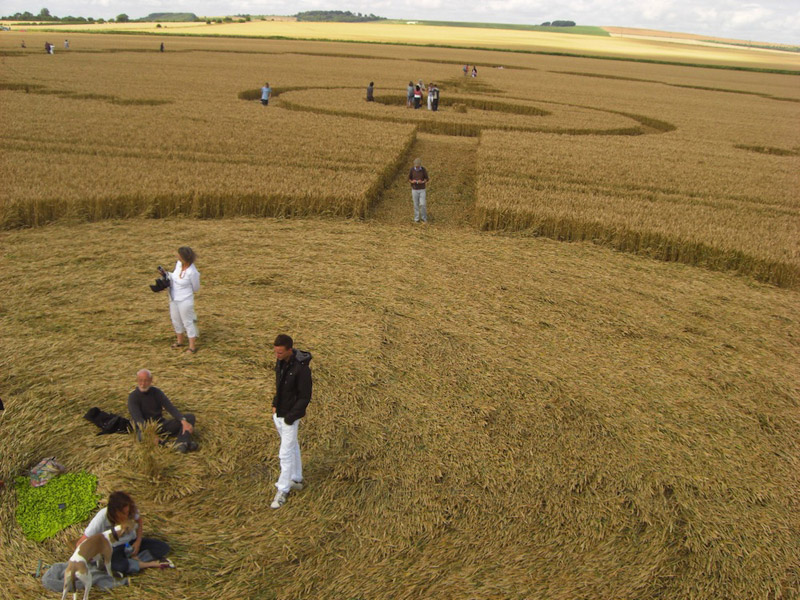 Etchilhampton (2), Wiltshire crop circle, aerial photo 34
