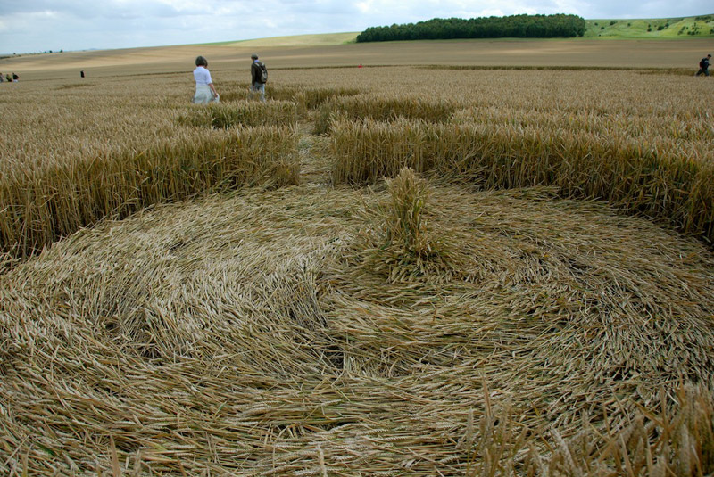 Etchilhampton (2), Wiltshire crop circle, aerial photo 36