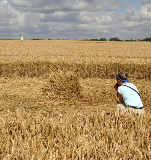 Etchilhampton (2), Wiltshire crop circle, aerial photo 78