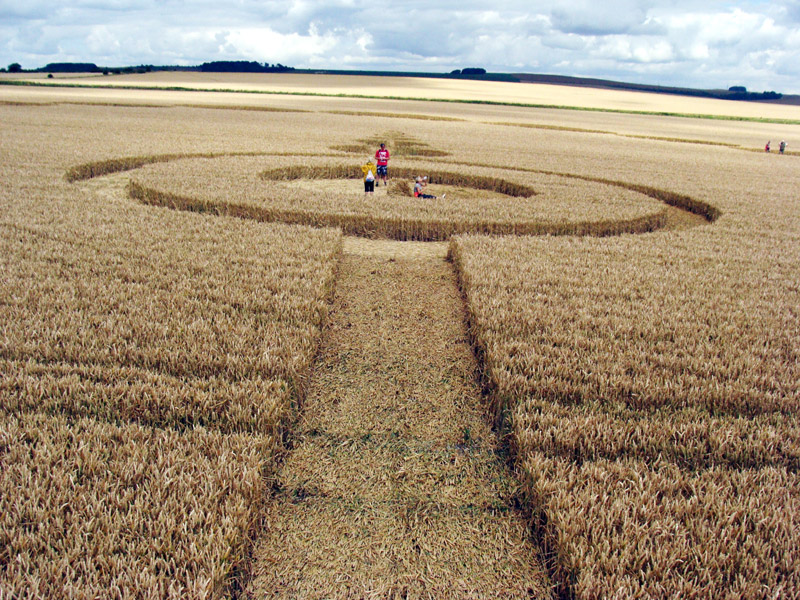 Etchilhampton (2), Wiltshire crop circle, aerial photo 80