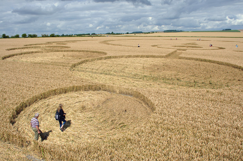 Etchilhampton (2), Wiltshire crop circle, aerial photo 25