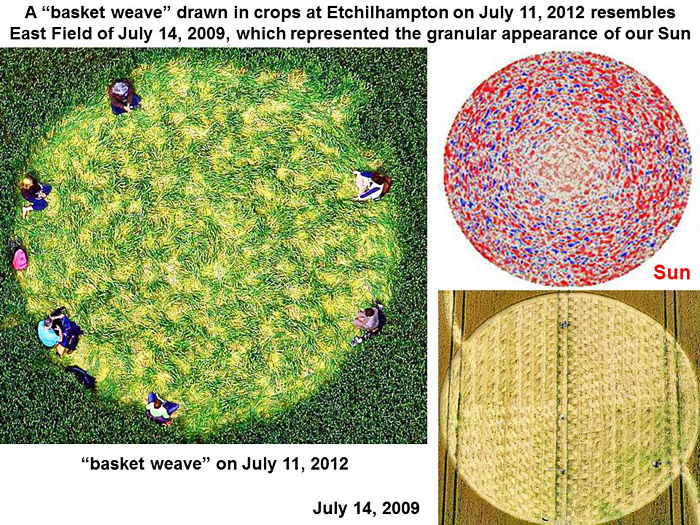 Etchilhampton Hill, Wiltshire crop circle, aerial photo 8