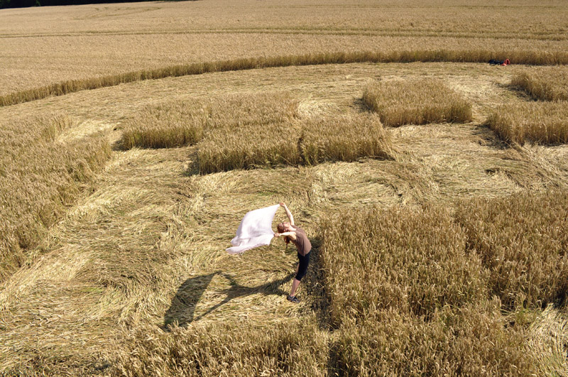 Jubilee Copse, Wiltshire crop circle, aerial photo 52