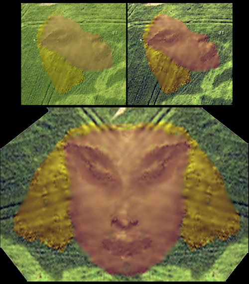 Malthous Bank, Shropshire crop circle, aerial photo 9