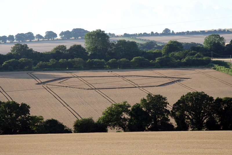 Owslebury, Hampshire crop circle, aerial photo 16