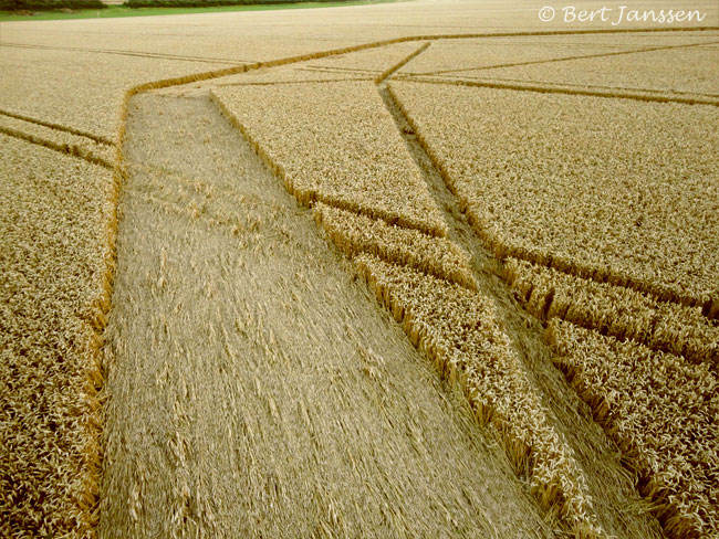 Owslebury, Hampshire crop circle, aerial photo 14