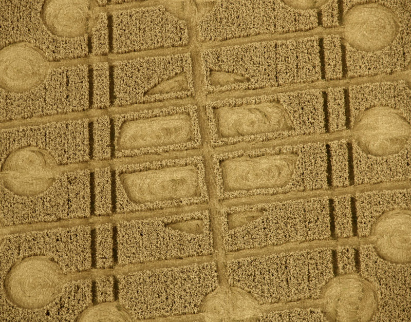 Oxleaze Copse, Wiltshire crop circle, aerial photo 4
