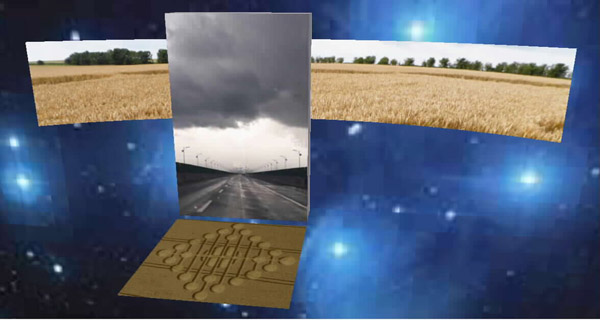 Oxleaze Copse, Wiltshire crop circle, aerial photo 17