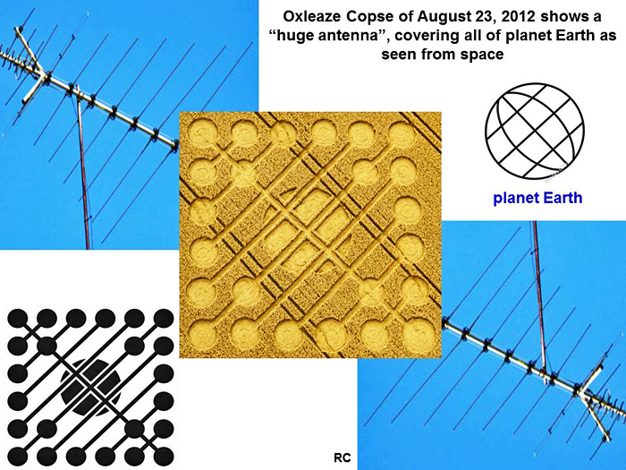 Oxleaze Copse, Wiltshire crop circle, aerial photo 8