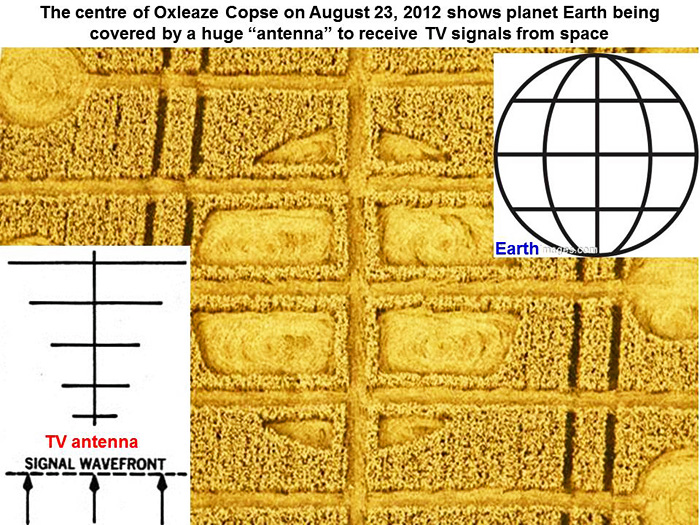 Oxleaze Copse, Wiltshire crop circle, aerial photo 9