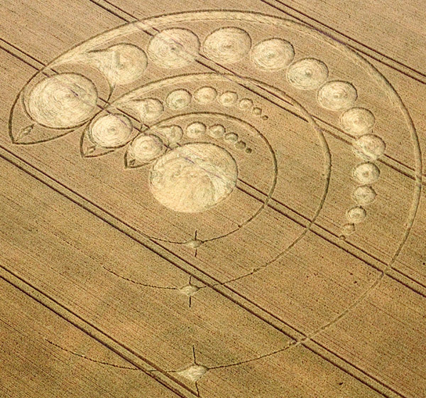 Avebury Stone Circle, Wiltshire crop circle, aerial photo 31